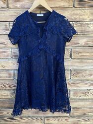 Жіноча синя гіпюрова стильна сукня 42/44 розмір Турція