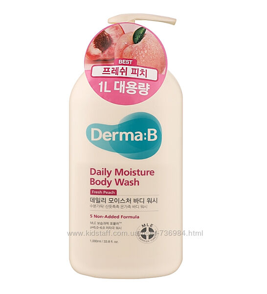 Derma-B Daily Moisture Body Wash Fresh Peach Зволожуючий гель для душу