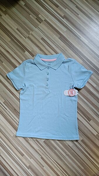 Школьная форма Wonder Nation для девочек, рубашка-поло с короткими рукавами