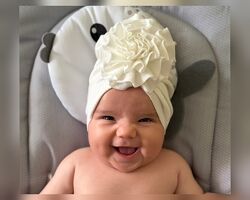 Шапка чалма шапка з цветком
