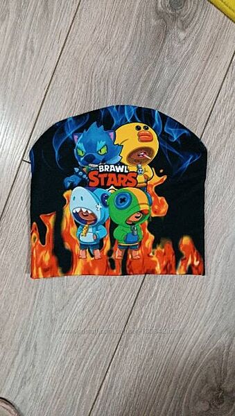 Комплект Бравл Старз, шапка демисезонная, Brawl stars
