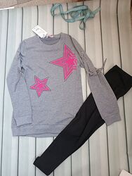 Туника и лосины с длинным рукавом для девочки подростка