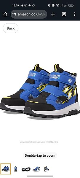 Черевики Skechers   з мигалками waterproof  р 30,31