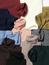 Светр гольф  Uniqlo р  р S  M L XL  шерсть Англія  Знижка