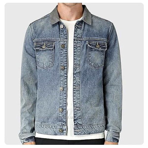 Куртка джинсовая с потертостями &acuteAllsaints&acute Kilmory Denim Jacket 48-50р