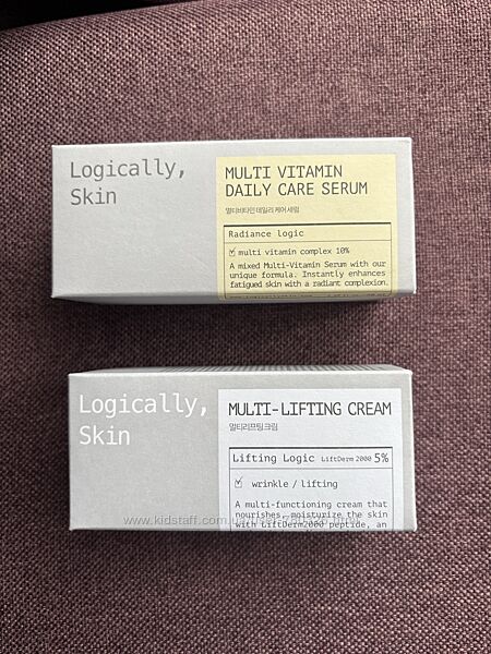 11 набір ліфтінг-крем  серум мульті-вітамінний від logically skin