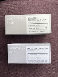 11 Набір ліфтінг крем та антивікова сироватка від logically skin