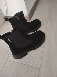 Черевики стильні зимові замш хутро 