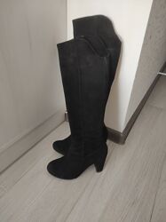 Чоботи ботфорти  натуральна замша 