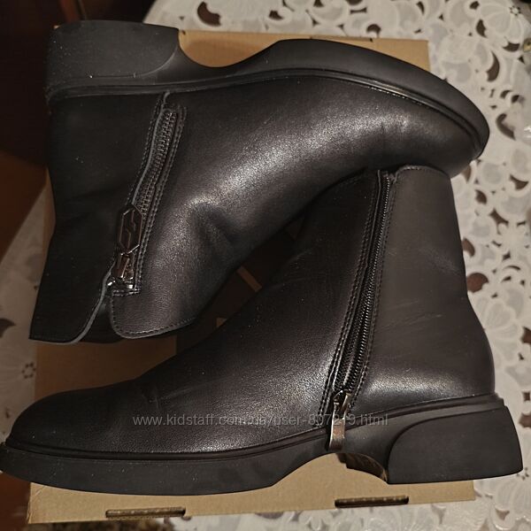 Шкіряні черевики ботинки 25,5-26 см стелька 