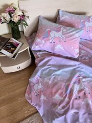 Постільна білизна для дівчаток  . Поні. Єдиноріг. Дитяча постіль