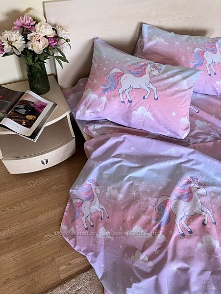 Постільна білизна для дівчаток  . Поні. Єдиноріг. Дитяча постіль