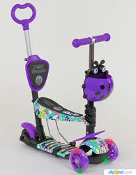 Самокат 5в1 16102 Best Scooter, Абстракція, PU колеса, світ коліс