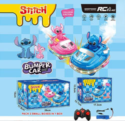 Машинки на радіокеруванні Стіч 6677 фігурки героїв, світло, музика, пульт