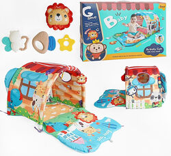 Ігровий килимок 918-001 18 4в1, тунель, ігрові елементи, в коробці