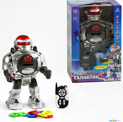 Робот Галактик на р/к 18122 18 WToys, стріляє дисками, світло, звук