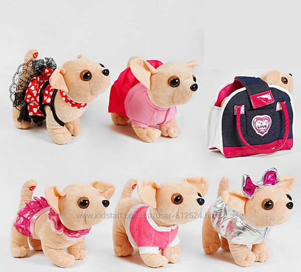 Собачка в сумці С 50084 100 Чихуахуа, 5 видів, гавкає