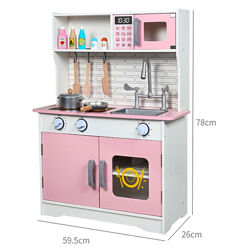 Кухня C 69830 2 деревяна, 59.5х26х78 см, духова піч, посуд, вкоробці