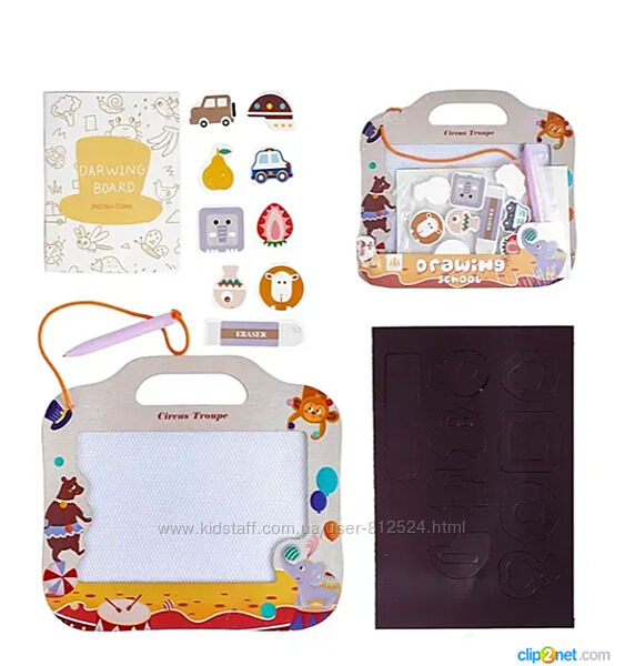 Магнітна деревяна дошка для малювання C 54572