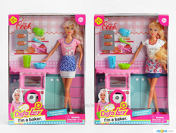 Лялька Defa 2 види, Господиня, меблі, аксесуари, у коробці