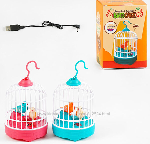 Пташка 017 144/2 2 види, 2 режими звуки та запис голосу підсвічування,