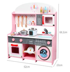 Кухня C 69829 2 деревяна, 62х23х68.2см, духова піч, мультиварка, мийка