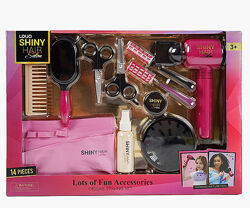 Набір перукаря 626018 18 14 аксесуарів, фен видуває повітря, аксесуари