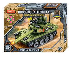  Конструктор Військова техніка 55938 Teko, 294 деталі, танк