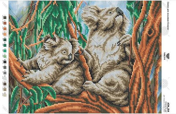 Набір для вишивання бісером Коали