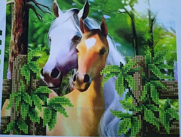 Набір для вишивання бісером Коні