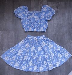 Костюм юбка топ Орхидея 