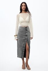 Джинсова спідниця 1975 середньої довжини від Zara