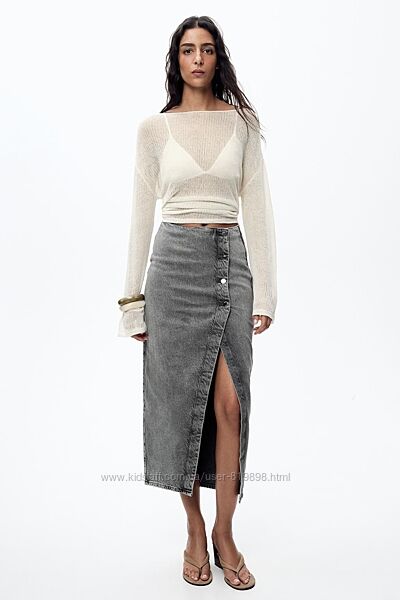 Джинсова спідниця 1975 середньої довжини від Zara