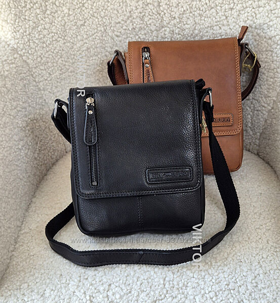 Мужская кожаная сумка Hill Burry 3069 S. Германия. Шкіряна сумка