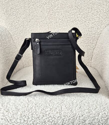 Кожаная компактная сумка Hill Burry 3098. Германия. Шкіряна сумка