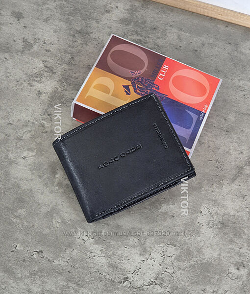 Кожаное мужское портмоне Polo Club HARVEY MILLER. 