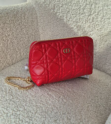 Кожаный женский клатч кошелек косметичка на цепочке. Шкіряний гаманець