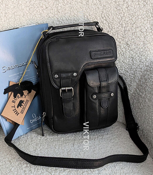 Мужская кожаная сумка Hill Burry 3060. Германия. Шкіряна сумка