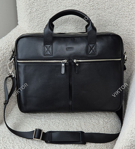 Кожаная мужская сумка Leon M-63 под формат А4. Шкіряна сумка