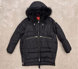 Куртка пухова чорна пуховик Tiffi на XS, S