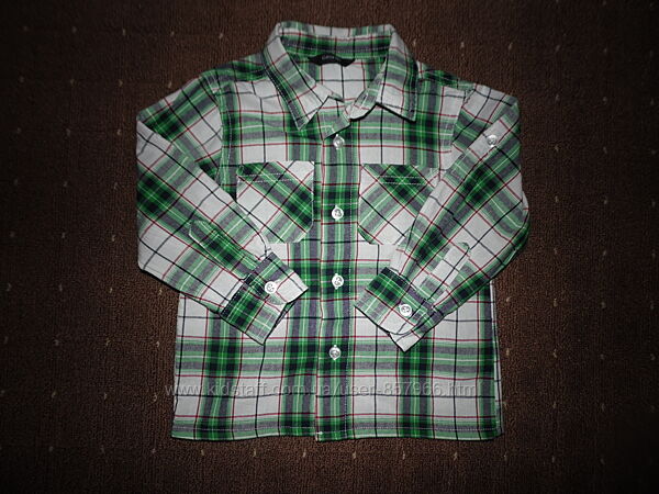 Рубашка в клетку George 1,6-2 года