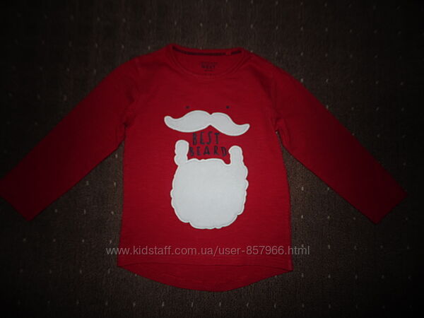 Реглан новогодний Next 2-3 года