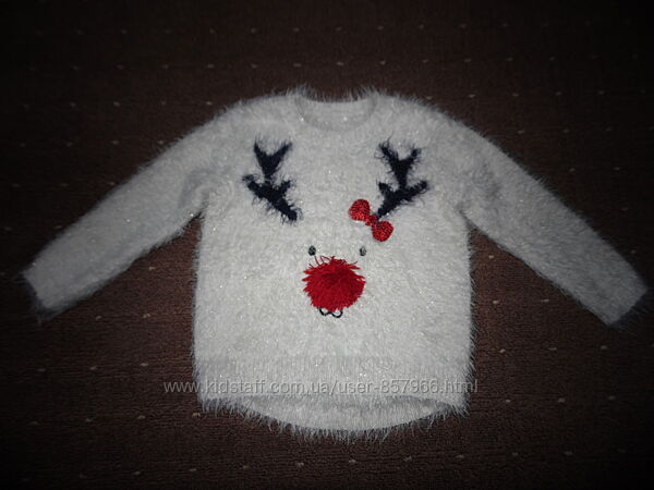 Новогодний свитер 12-18 мес.