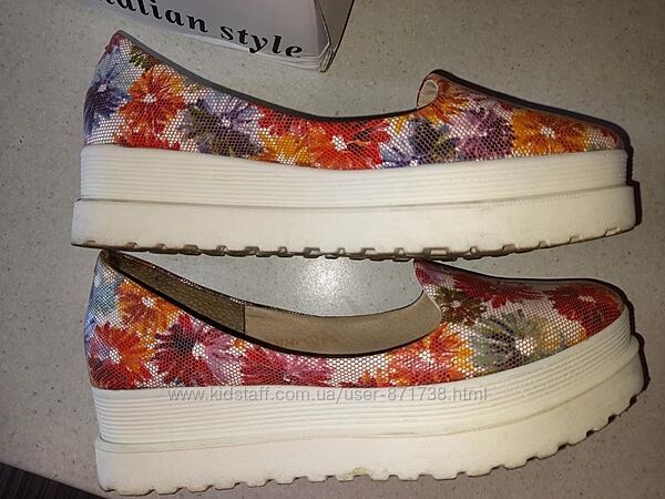 Балетки шкіра