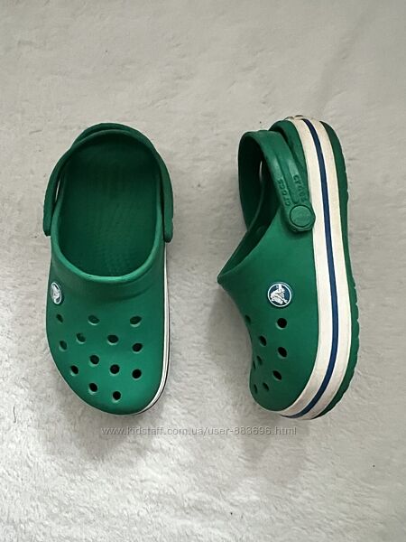 Кроксы фирмы crocs размер C12 по стельке 18,5 см наш 28-29