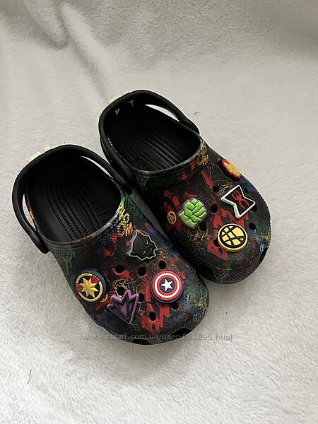 Кроксы фирмы crocs размер j1 наш 31-32 по стельке 20-20,5 см 8 джибисо