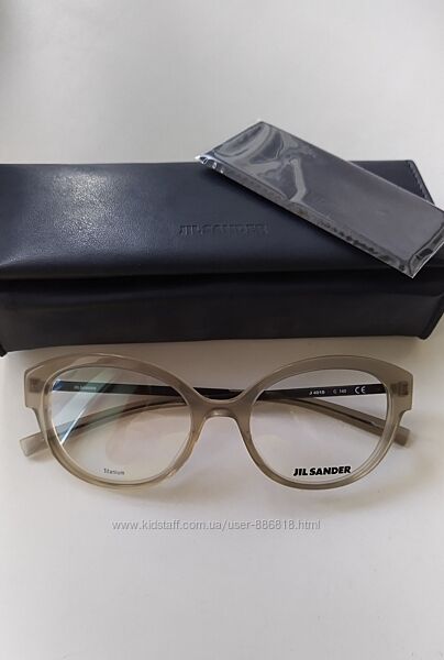 Новая титановая оправа Jil Sander оригинал очки премиум полупрозрачные