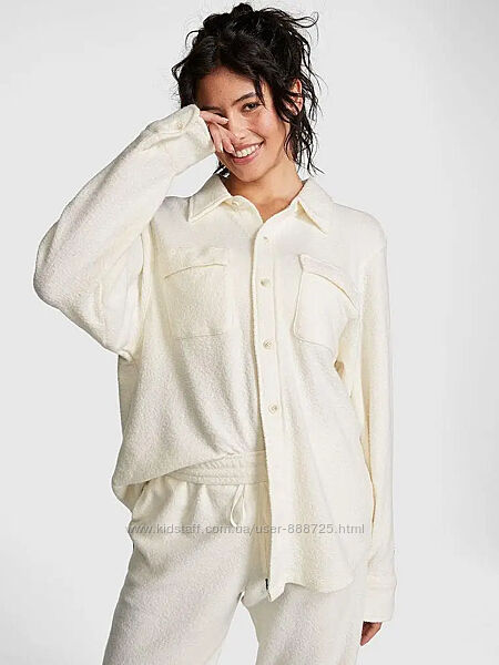 Флісова сорочка Reverse Fleece Shacket Victoria&acutes Secret