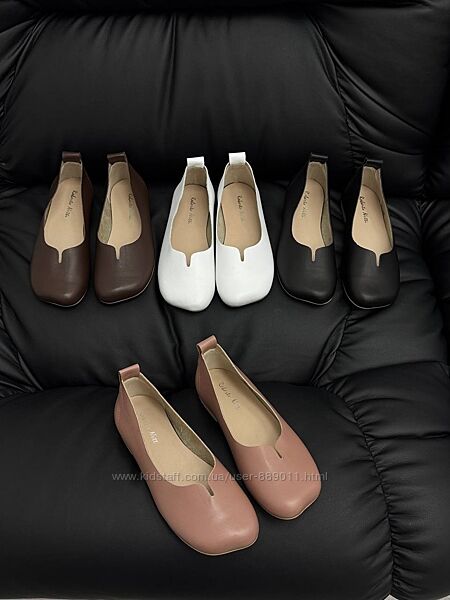 Шкіряні балетки з анатомічною підошвою