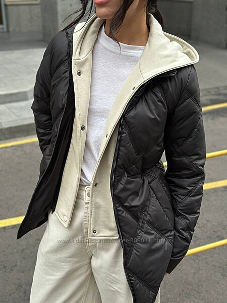 Подовжена демісезонна куртка осінь-зима 42-52